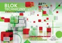 Blok techniczny kolor (złota+srebrna kartka) A4 mix 160g 12k Protos