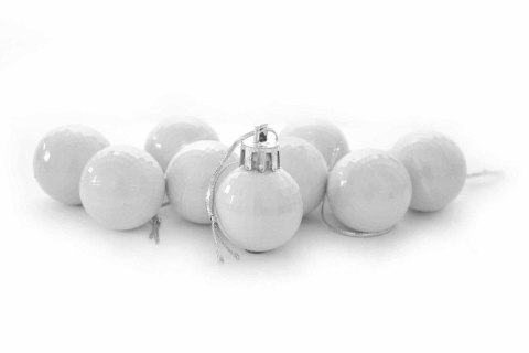 Bombki disco (9 szt.) białe plastik Arpex (BN6257BIA-4202) Bombki disco (9 szt.) białe plastik Arpex (BN6257BIA-4202)