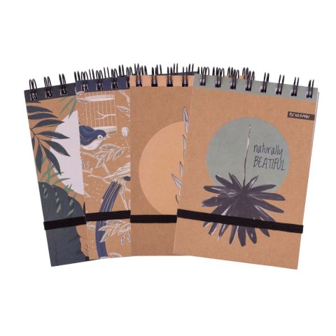 Kołozeszyt (kołonotatnik) Kraft Liner A6 96k. krata (nd) (9350)