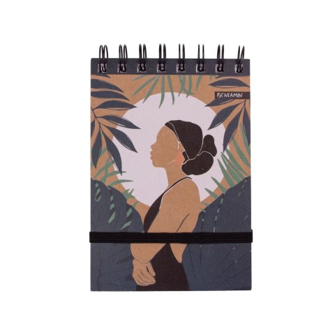 Kołozeszyt (kołonotatnik) Kraft Liner A6 96k. krata (nd) (9350)