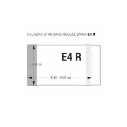 Okładka Standard regulowana E4R [mm:] 292x408-440 Biurfol (OZK-57)
