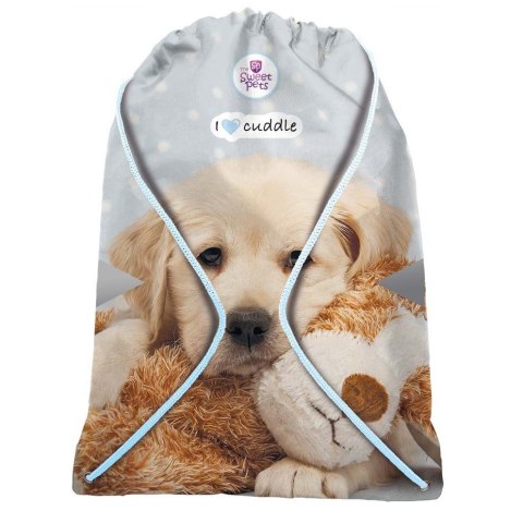 Plecak (worek) na sznurkach pies niebieski Beniamin