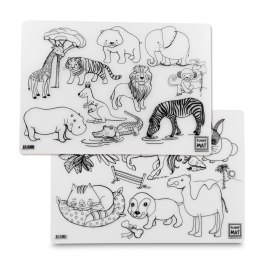 Podkład na biurko FUNNY MAT TRANSPARENT SPACE I DINOZAUR sfu4139 polipropylen PP [mm:] 250x350 Strigo