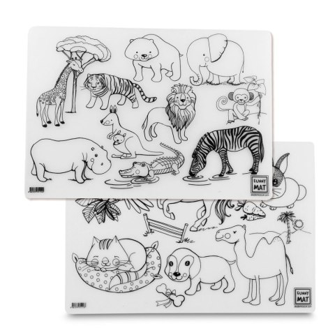 Podkład na biurko FUNNY MAT TRANSPARENT SPACE I DINOZAUR sfu4139 polipropylen PP [mm:] 250x350 Strigo