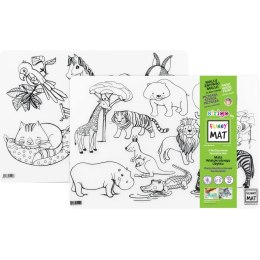 Podkład na biurko FUNNY MAT TRANSPARENT SPACE I DINOZAUR sfu4139 polipropylen PP [mm:] 250x350 Strigo