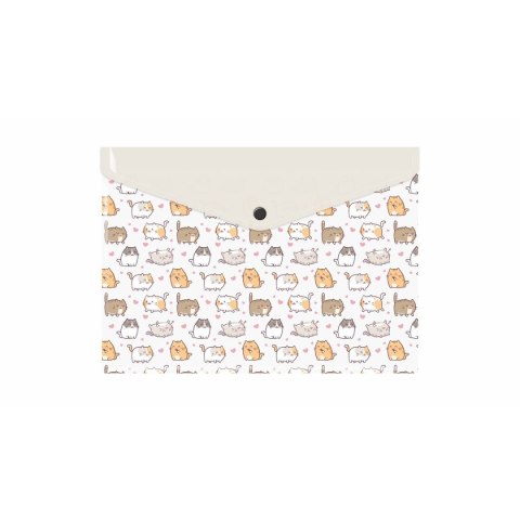 Teczka plastikowa na zatrzask KITTENS A4 mix Biurfol (TKN-A4-35) Teczka plastikowa na zatrzask KITTENS A4 mix Biurfol (TKN-A4-35)
