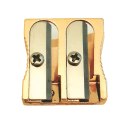 Temperówka SATIN GOLD podwójna z pojemnikiem 5902277346551 mix plastikowa Interdruk Temperówka SATIN GOLD podwójna z pojemnikiem 5902277346551 mix plastikowa Interdruk