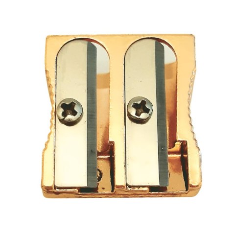 Temperówka SATIN GOLD podwójna z pojemnikiem 5902277346551 mix plastikowa Interdruk Temperówka SATIN GOLD podwójna z pojemnikiem 5902277346551 mix plastikowa Interdruk
