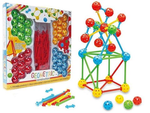 Układanka klocki geometryczne 88szt Adar (613065)