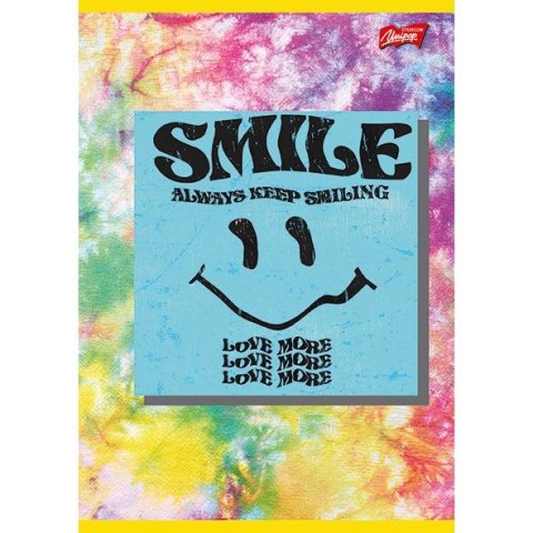 Zeszyt Keep smiling A5 32k. krata Unipap Zeszyt Keep smiling A5 32k. krata Unipap