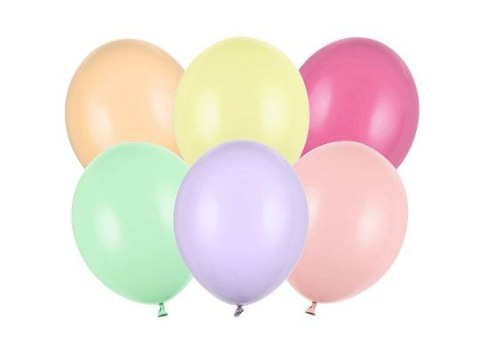 Balon gumowy Strong pastel 50szt. mix 270mm Partydeco (SB12P-000P-50) Balon gumowy Strong pastel 50szt. mix 270mm Partydeco (SB12P-000P-50)
