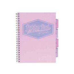 Kołozeszyt (kołonotatnik) PROJECT BOOK Pastel B5 krata Pukka (3032S(GN)-PST)