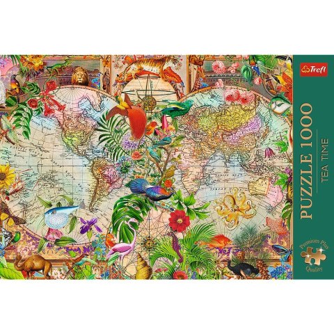 Puzzle Premium Plus Tea Time: Antyczna mapa świata 1000 el. Trefl (12075) Puzzle Premium Plus Tea Time: Antyczna mapa świata 1000 el. Trefl (12075)