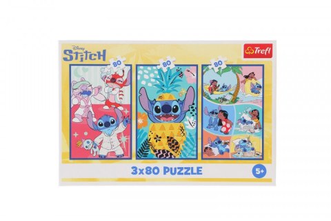 Puzzle Stitch Świat Stitcha 3x80 el. Trefl (34885)