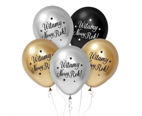 Balon gumowy Witamy Nowy Rok mix 12cal Godan (GZ-WNR5) Balon gumowy Witamy Nowy Rok mix 12cal Godan (GZ-WNR5)