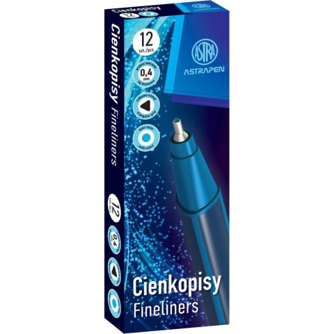 Cienkopis trójkątne wkład niebieski 0,3mm 1kol. Astrapen (202023004)