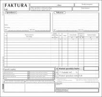 Druk samokopiujący faktura VAT 2/3 A4 brutto 2/3 A4 100k. Stolgraf (F16)