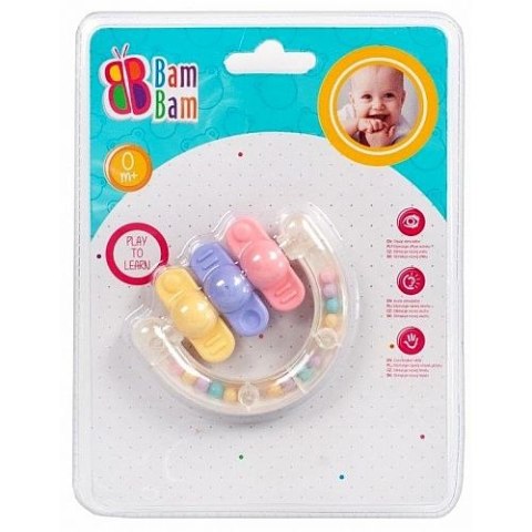 Grzechotka znaczki Bam Bam (414251) Grzechotka znaczki Bam Bam (414251)