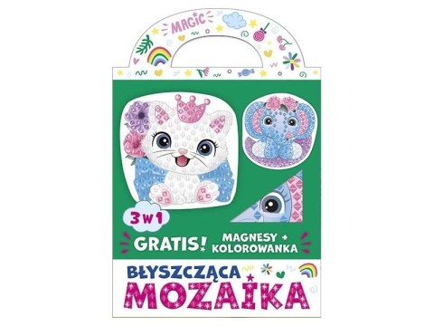 Mozaika Błyszcząca mozaika 3w1 - Kotek i słonik Ranok Creative (9503007000)