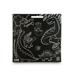 Podkład na biurko FUNNY MAT BLACK DINOZAURY sfu702 czarny polipropylen PP [mm:] 400x400 Strigo (8681379307024)