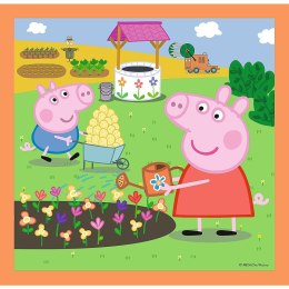 Puzzle Pomysłowa Świnka Peppa 3w1 el. Trefl (34852)