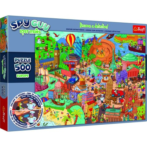 Puzzle Spy Guy Lost Items: Europe 500 el. Trefl (37481) Puzzle Spy Guy Lost Items: Europe 500 el. Trefl (37481)