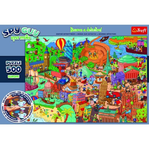 Puzzle Spy Guy Lost Items: Europe 500 el. Trefl (37481) Puzzle Spy Guy Lost Items: Europe 500 el. Trefl (37481)
