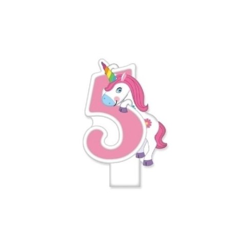 Świeczka urodzinowa cyferki numer 5 Mk Trade (SF-859-5)