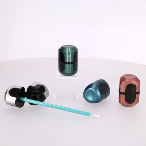 Temperówka z pojemnikiem na 3 grubości oł.i kredek Strigo (SSC387)