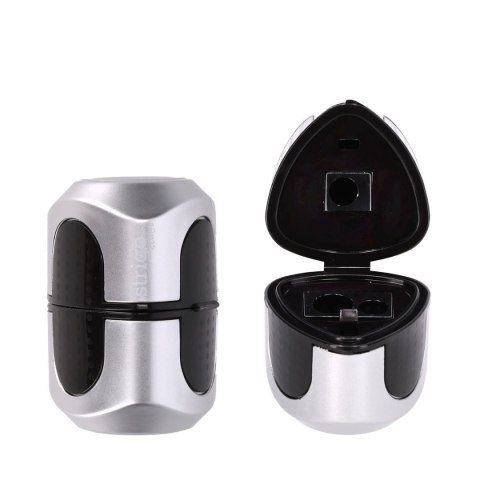 Temperówka z pojemnikiem na 3 grubości oł.i kredek Strigo (SSC387)