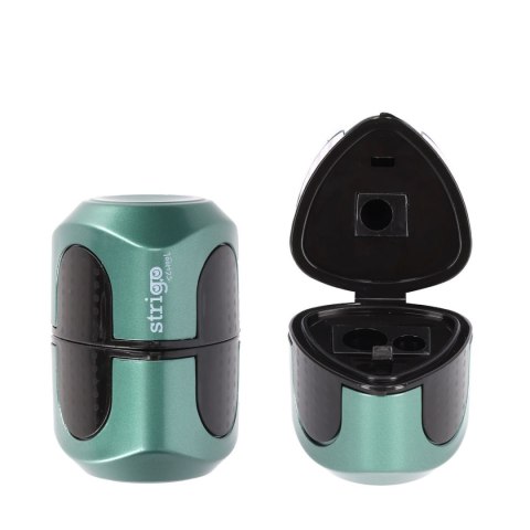 Temperówka z pojemnikiem na 3 grubości oł.i kredek Strigo (SSC387)