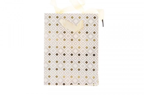 Torba prezentowa białe złote [mm:] 200x80x 150 (257017)