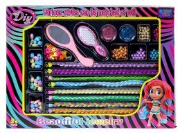 Bransoletka zestaw do robienia bransoletek i warkoczyków Adar (585546)