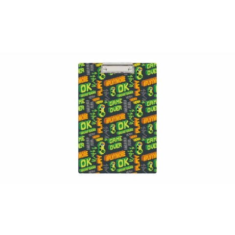 Deska z klipem (podkład do pisania) Game A4 mix nadruk Biurfol (KHN-01-20)