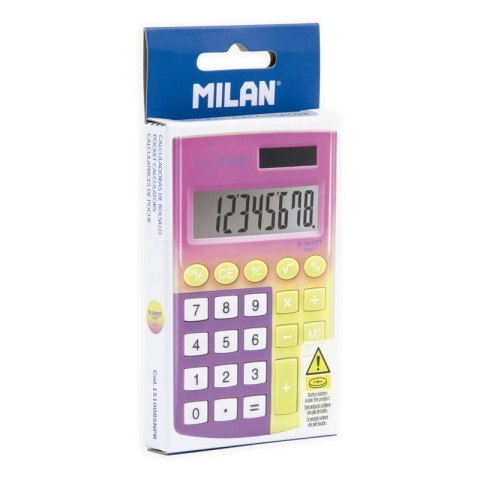 Kalkulator kieszonkowy Sunset żół-fiol-róż Milan (151008SNPR)