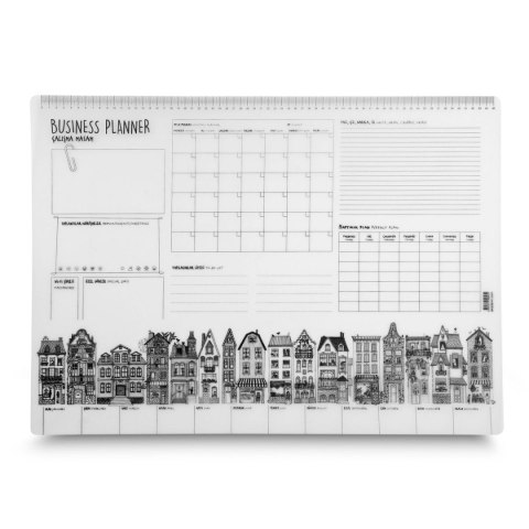 Podkład na biurko FUNNY MAT TRANSPARENT BUSINESS PLAN sfu0843 polipropylen PP [mm:] 680x480 Strigo (8681379308434)