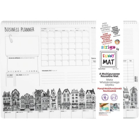 Podkład na biurko FUNNY MAT TRANSPARENT BUSINESS PLAN sfu0843 polipropylen PP [mm:] 680x480 Strigo (8681379308434)
