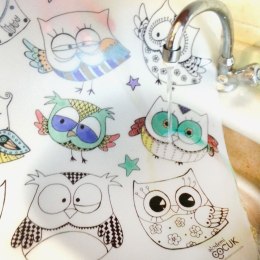 Podkład na biurko FUNNY MAT TRANSPARENT SOWY sfu1004 polipropylen PP [mm:] 680x480 Strigo (8681379310048)