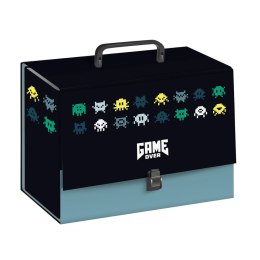 Teczka kartonowa na zatrzask Game Over z rączką A4 mix Bebe (C4/10)