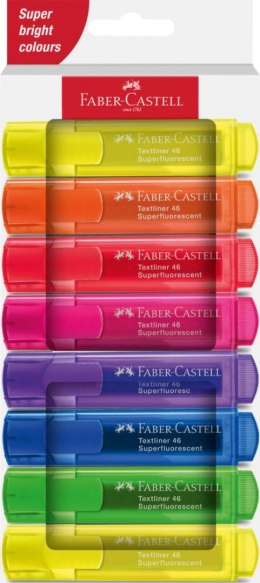 Zakreślacz Neon 1546 8 kol. mix 1,0-5,0mm Faber Castell (254648 FC)