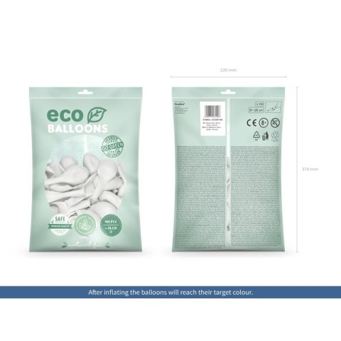 Balon gumowy Pastel Eco Balloons biały 260mm Partydeco (ECO26P-008) Balon gumowy Pastel Eco Balloons biały 260mm Partydeco (ECO26P-008)