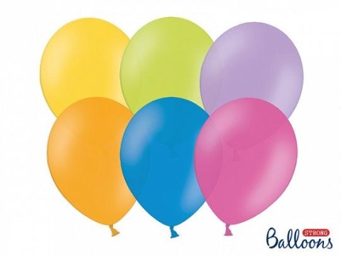 Balon gumowy Strong 10 szt. pastelowy 300mm Partydeco (SB14P-000-10) Balon gumowy Strong 10 szt. pastelowy 300mm Partydeco (SB14P-000-10)