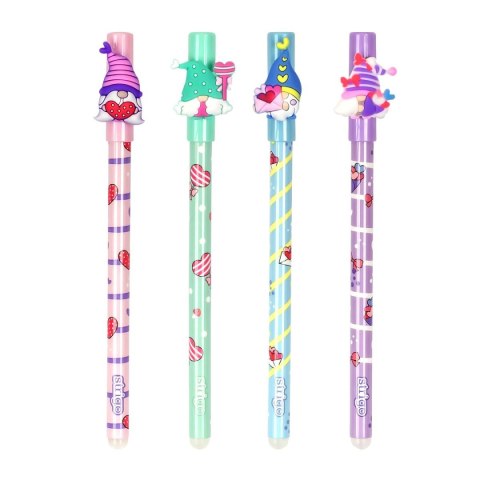 Długopis wymazywalny wymazywalny Skrzaty 5902315577527 wkład niebieski 0,5mm Strigo (SSC18)