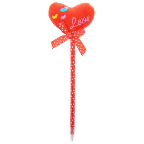 Długopis z serduszkiem display 20szt. wkład niebieski Arpex (WA7477)