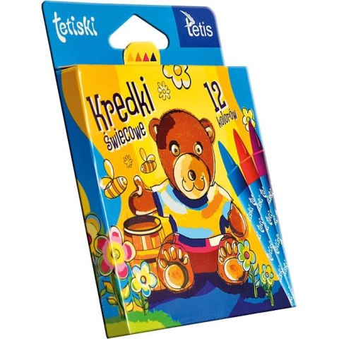 Kredki świecowe Tetiski 12 kol. Tetis (KT015-AB)