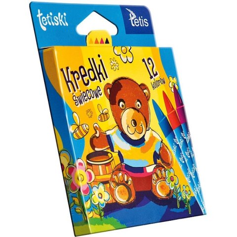 Kredki świecowe Tetiski 12 kol. Tetis (KT015-AB)