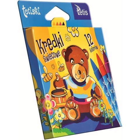 Kredki świecowe Tetiski 12 kol. Tetis (KT015-AB)
