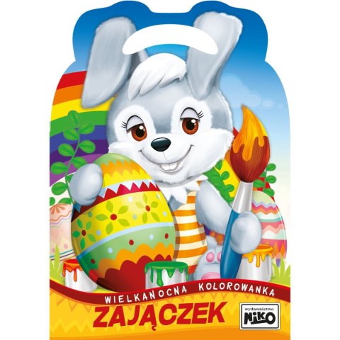 Książeczka edukacyjna Wielkanocna kolorowanka. Zajączek Niko Książeczka edukacyjna Wielkanocna kolorowanka. Zajączek Niko