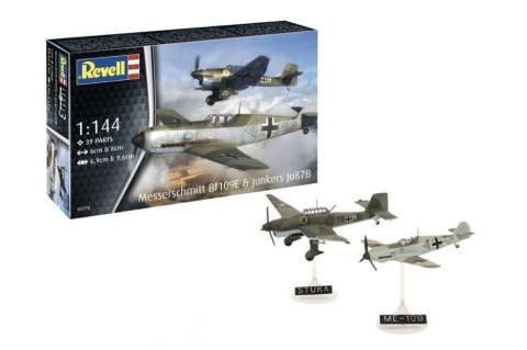 Model do sklejania samolot Messerschmitt Bf109E & Junkers Ju87B Stuka Revell (03770)
