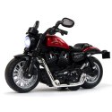 Motocykl Champion Czerwony 1:14 Napęd Pull-Back Dźwięk Światła Lean (12255)